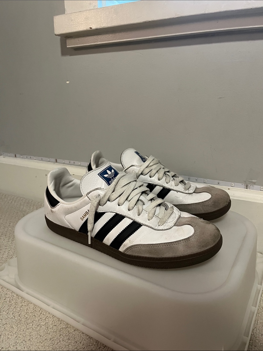 Adidas Samba white color men’s size 10